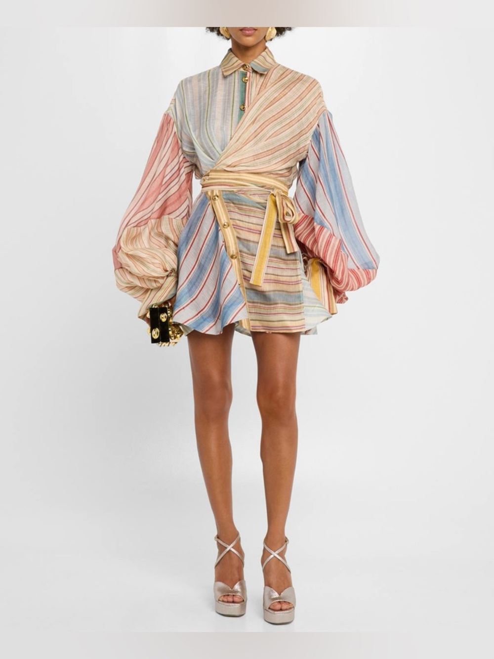 Zimmermann Rebellion Striped mini dress - Picture 3 of 13
